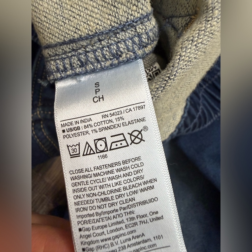 NWT GAP High Rise Denim Girlfriend Utility Joggers Small - Picture 10 of 14